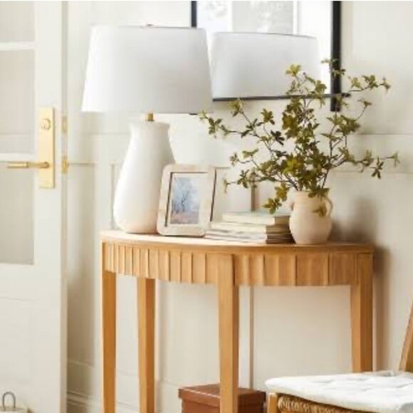 Threshold designed with‎ Studio McGee Ceramic Speckled Table Lamp NEW WITH TAG - Picture 2 of 6